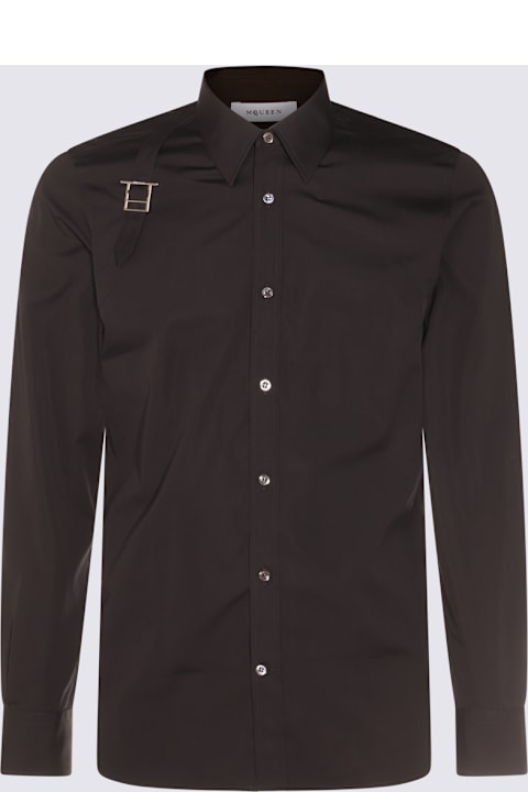 Alexander McQueen for Men Alexander McQueen Black Cotton Shirt
