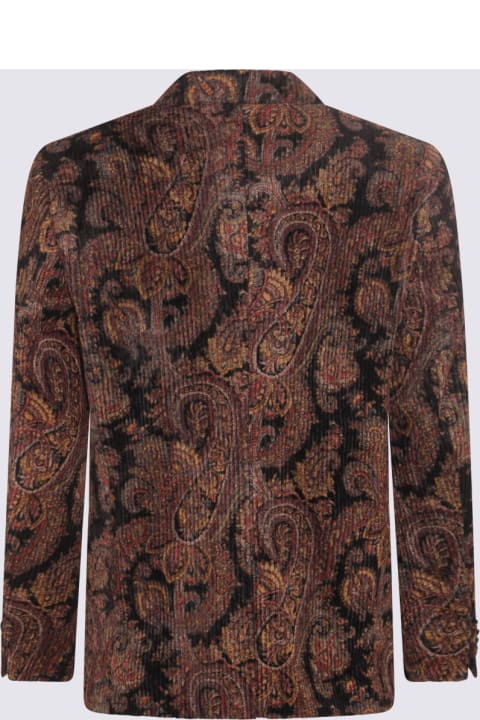 Fashion for Men Etro Multicolouir Cotton And Viscose Blend Paisley Corduroy Blazer