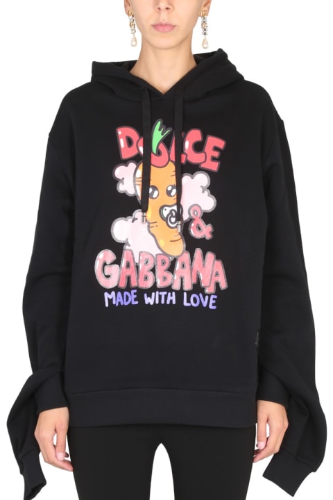 Fleeces & Tracksuits for Women Dolce & Gabbana Sweatshirt With Print By Giampiero D'alessandro