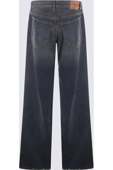 Balenciaga Jeans for Men Balenciaga Dark Blue Cotton Denim Jeans
