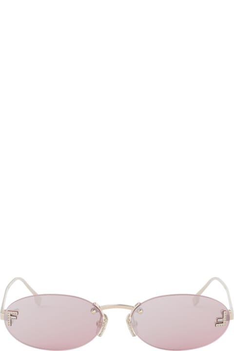 Fendi Eyewear for Kids Fendi Eyewear Fendi Fe4075us Fendi First Crystal 28z Oro Rosa Sunglasses