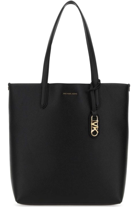 Fashion for Women Michael Kors Black Leather Large Eliza Shopping Bag