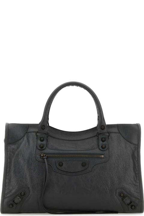 Homeware Balenciaga Dark Grey Leather Medium Le City Handbag