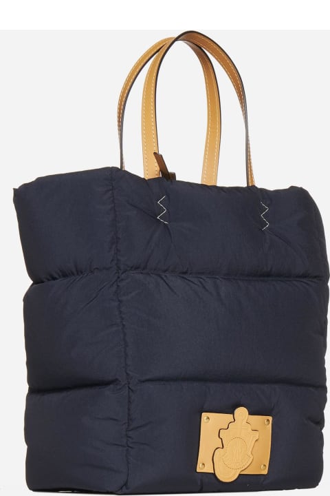 メンズ トートバッグ Moncler Genius Nylon And Leather Tote Bag