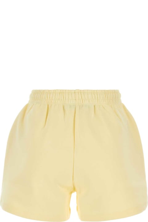 Rotate by Birger Christensen Pants & Shorts for Women Rotate by Birger Christensen Pastel Yellow Cotton Shorts