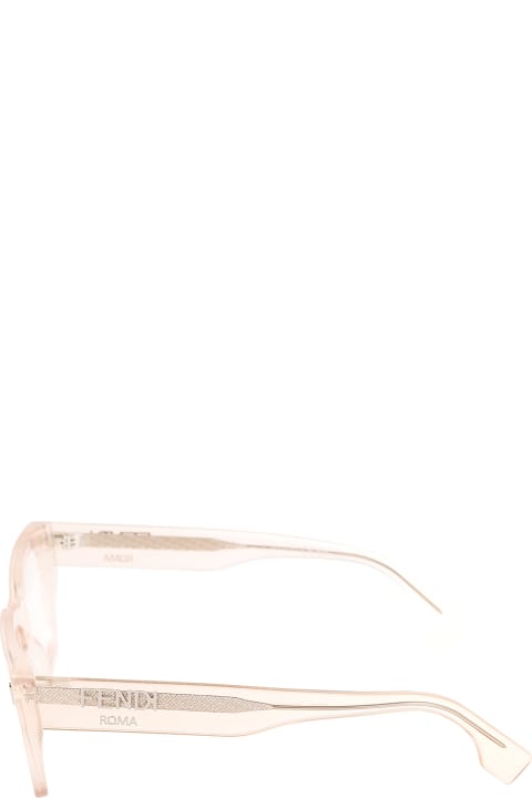 【送料&関税込】Fendi Logo Sided Clear Frame Glasses Fendi Logo Sided Clear Frame Glasses | italist