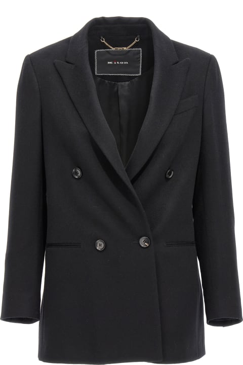 Kiton Coats & Jackets for Women Kiton Double-breasted Cashmere Blazer