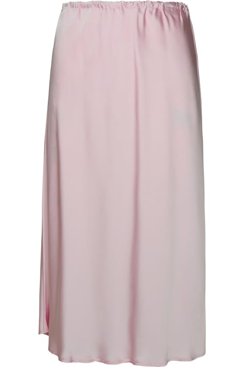 Jil Sander Skirts for Women Jil Sander Pink Viscose Skirt