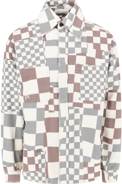 ERL Shirts for Men ERL Patchwork Shirt