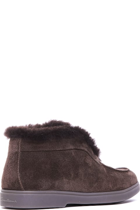 Santoni Shoes for Women Santoni Desert Suede Bootie