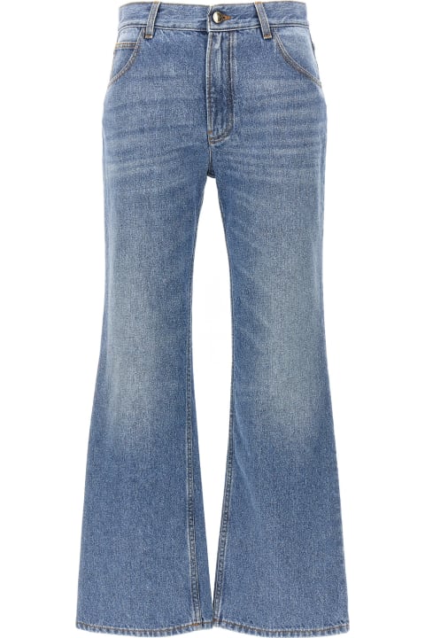 Chloé for Women Chloé Denim Cropped Cut Jeans