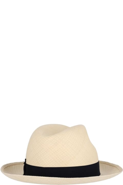 メンズ 帽子 Borsalino 'panama' Straw Hat