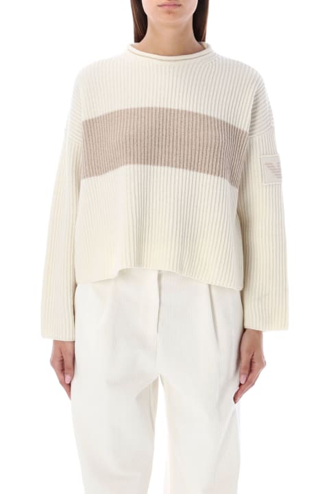 Cable-knit Crop Sweater
