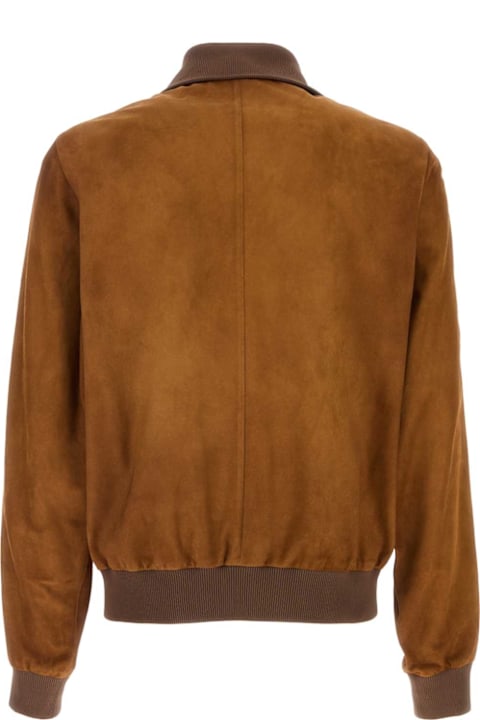 Prada Coats & Jackets for Men Prada Caramel Suede Jacket