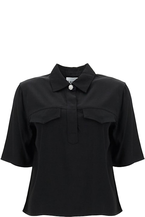 Ganni Topwear for Men Ganni Twill And Viscose Shirt