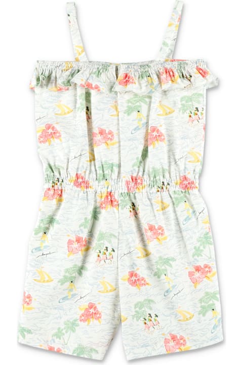 أدوات منزلية Bonpoint Kid - Agrume Printed Poplin Romper