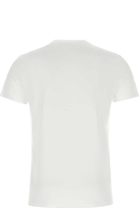 Balmain Clothing for Men Balmain White Cotton T-shirt