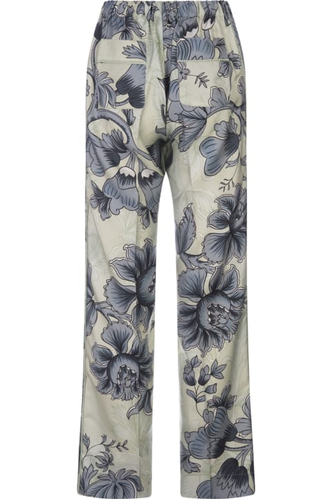 For Restless Sleepers Clothing for Women For Restless Sleepers Eterno Trousers With Renaissance Flowers