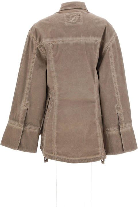 Homeware Blumarine Eyelet-detailed Denim Jacket