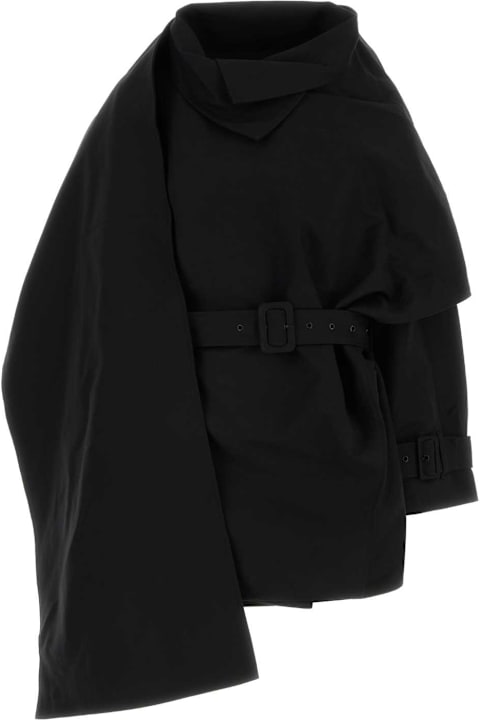 Entire Studios لـ Kids Entire Studios Black Cotton Coat