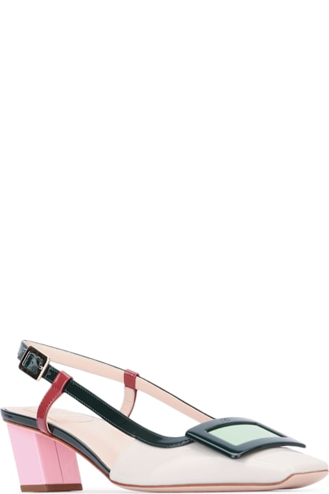 Roger Vivier Bv Lacquered Buc Sling Back Dec 45