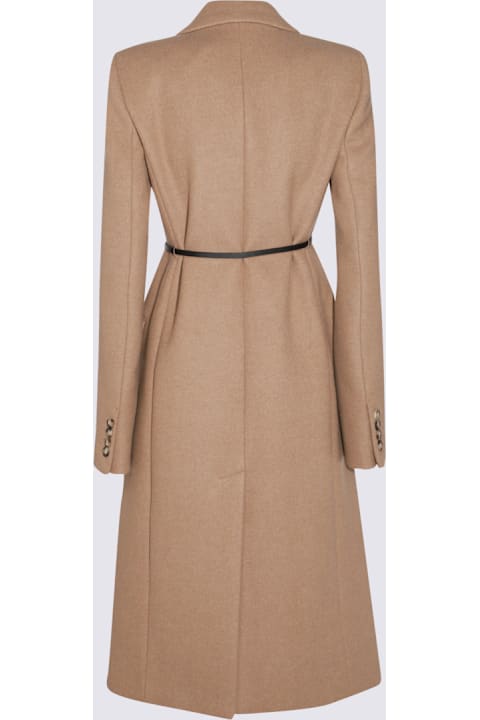 Homeware SportMax Beige Wool Ghia Coat