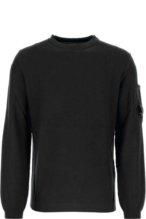 C.P. Company Sweaters for Men C.P. Company Black Cotton Sweater