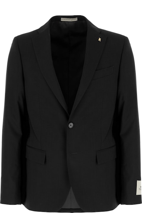 Corneliani Suits for Men Corneliani Black Stretch Wool Suit
