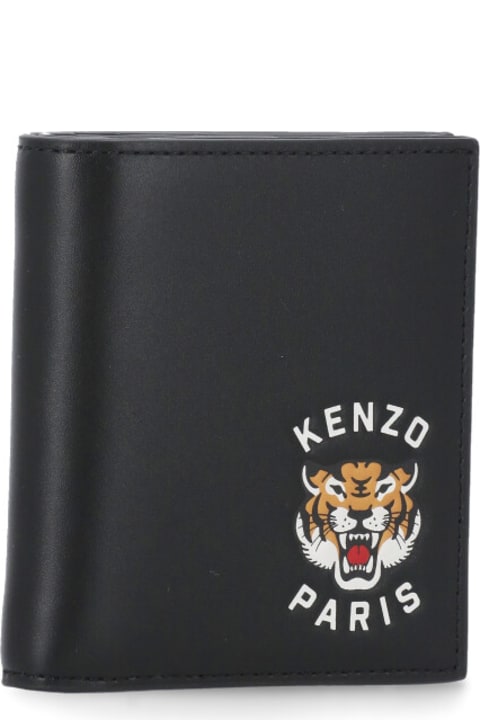 Kenzo Wallets for Men Kenzo Mini Folding Wallet With Varsity Logo