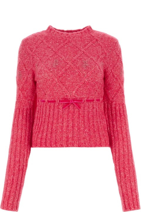 Cormio Sweaters for Women Cormio Fuchsia Wool Blend Sweater