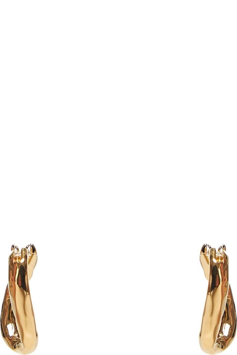 Jewelry for Women Jil Sander Hammered Hoop Earrings