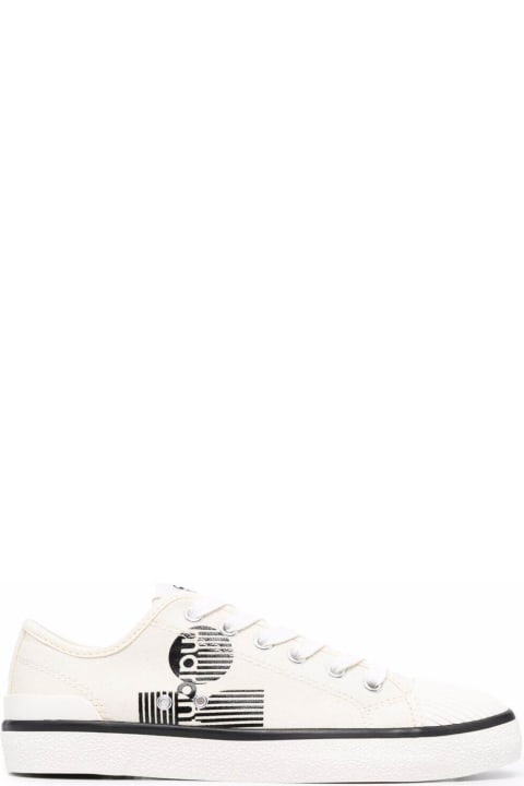 Binkoo White Cotton Sneakers With Logo  Isabel Marant Woman