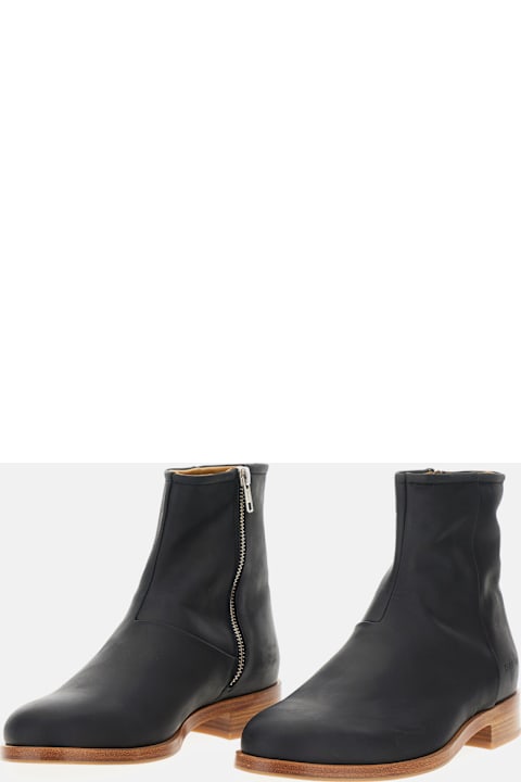 Common Projects for Kids Common Projects Zipper Boot In Waxed Suede