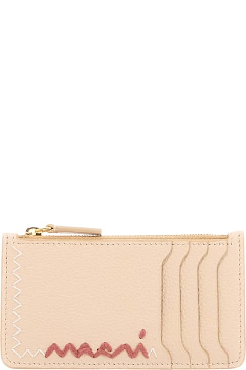 Marni محافظ لـ السيدات Marni Embroidered Card Holder