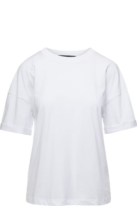 Topwear for Women Federica Tosi White Crewneck T-shirt In Cotton Woman