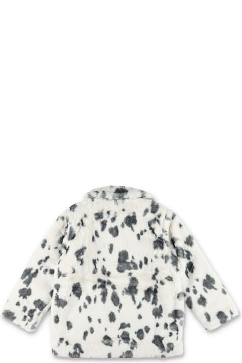 ガールズ Stella McCartneyのコート＆ジャケット Stella McCartney Faux Fur Dalmatian Print Coat