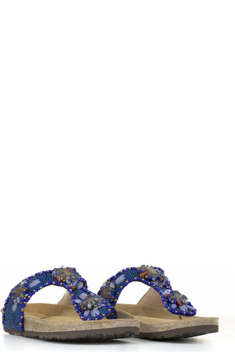 Malìparmi Shoes for Women Malìparmi Flip-flops With Jewelery Embroidery On Beads