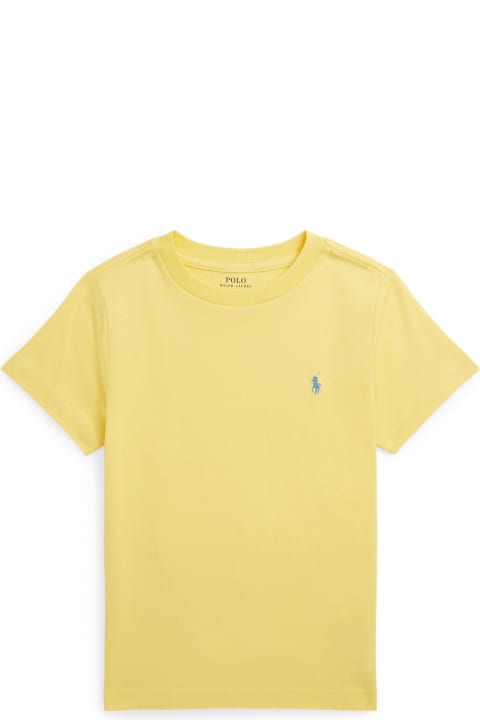 Fashion for Kids Ralph Lauren Yellow T-shirt With Blue Pony