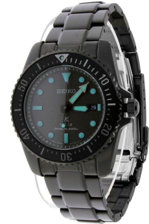 Seiko Prospex Sne587p1 Black Series Night Vision Solare Limited Edition Watches