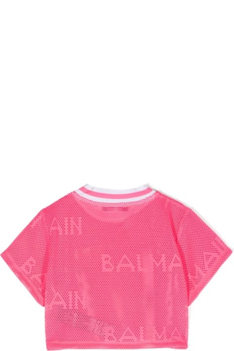 Topwear for Girls Balmain T-shirt With Application