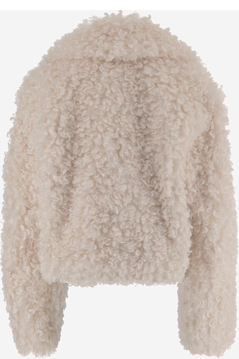 STAND STUDIO لـ Men STAND STUDIO Samara Furry Fake Fur Jacket