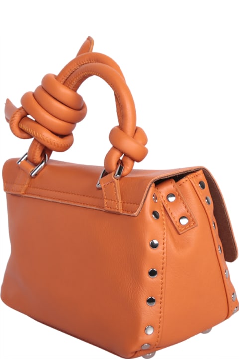 Bags for Women Zanellato Postina Piuma Knot Babu Orange