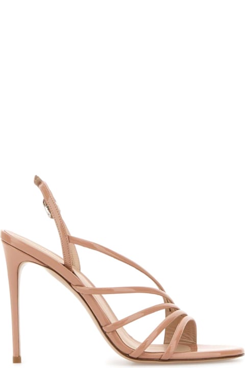 Le Silla for Women Le Silla Skin Pink Leather Scarlet Sandals