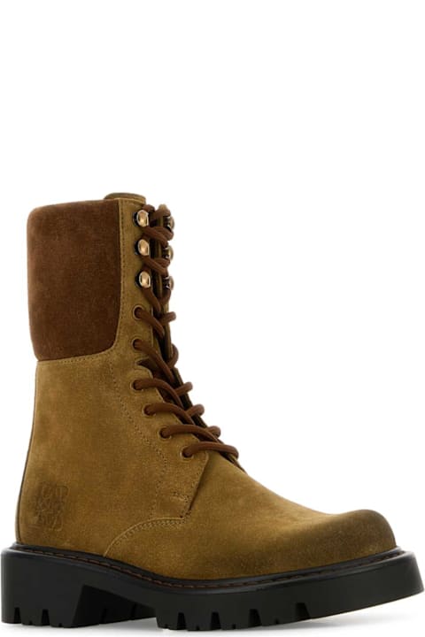 Fashion for Women Loewe Two-tone Suede Sierra Ankle Boots