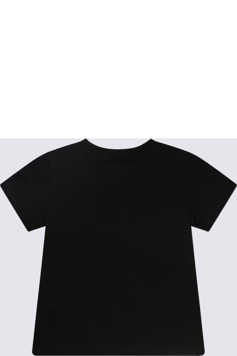 Moschino T-Shirts & Polo Shirts for Boys Moschino Black Multicolour Cotton T-shirt