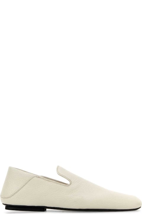 Bottega Veneta أحذية لـ السيدات Bottega Veneta White Leather Adamo Slippers