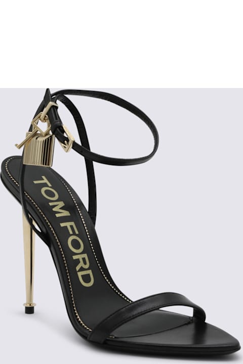Tom Ford Black Leather Sandals