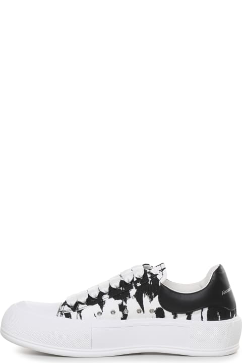 Alexander McQueen for Men Alexander McQueen Sneakers Deck Plimsoll In Calfskin