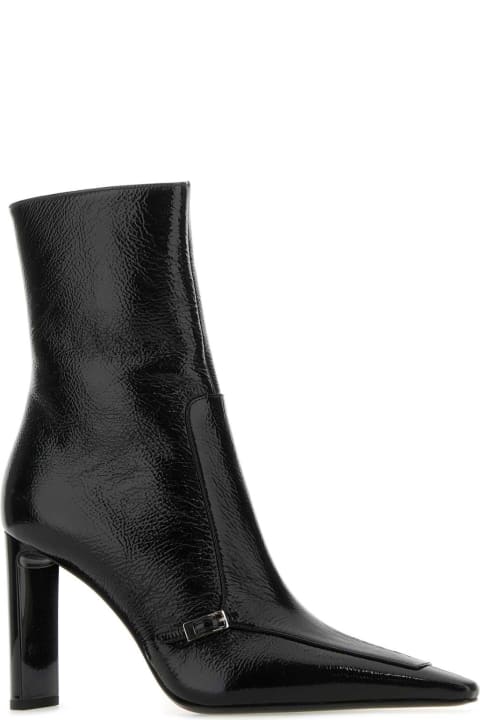 Saint Laurent for Women Saint Laurent Black Leather Vendome Ankle Boots