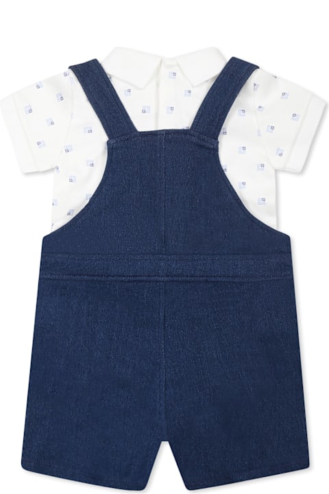 Fashion for Baby Girls Givenchy Denim Suit For Baby Boy With Logo